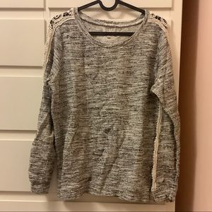 Speckle Lace Sweater